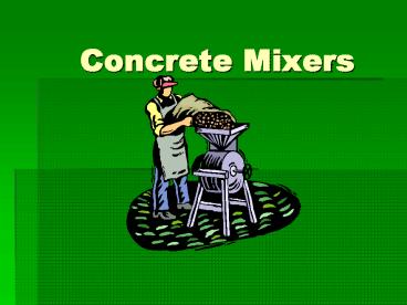 Concrete Mixers