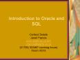 Introduction to Oracle and SQL PowerPoint PPT Presentation