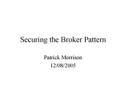 Securing the Broker Pattern