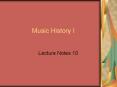 Music History I PowerPoint PPT Presentation