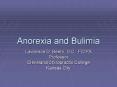 Anorexia and Bulimia PowerPoint PPT Presentation