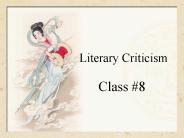 Literary Criticism