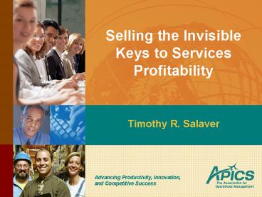 Selling the Invisible Keys to Services Profitability