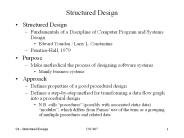 Structured Design