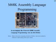 M68K Assembly Language Programming