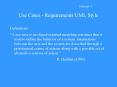 Use Cases - Requirements UML Style