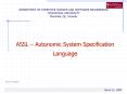 ASSL Autonomic System Specification Language PowerPoint PPT Presentation