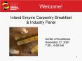 Inland Empire Carpentry Breakfast PowerPoint PPT Presentation
