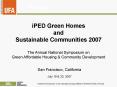iPED Green Homes PowerPoint PPT Presentation