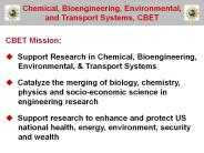 CBET Mission:
