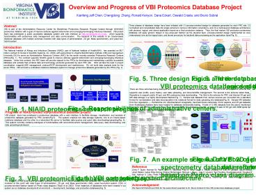 Overview and Progress of VBI Proteomics Database Project