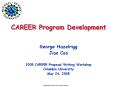 CAREER Program Development PowerPoint PPT Presentation