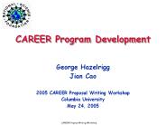CAREER Program Development