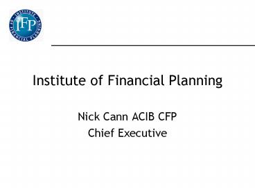Institute of Financial Planning