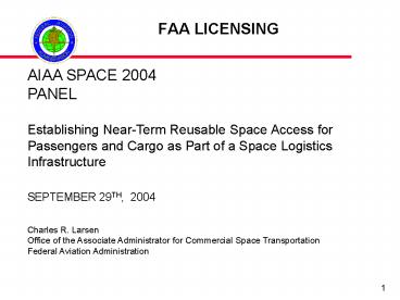 FAA LICENSING