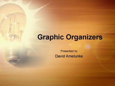 Graphic Organizers