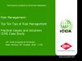 Risk Management:  Top Ten Tips of Risk Management Practical Issues and Solutions ICMS Case Study PowerPoint PPT Presentation