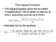 The hazard function