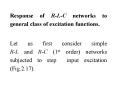Response of RLC networks to general class of excitation functions' PowerPoint PPT Presentation