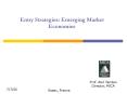 Entry Strategies: Emerging Market Economies PowerPoint PPT Presentation