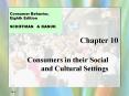 Consumers in their Social and Cultural Settings PowerPoint PPT Presentation