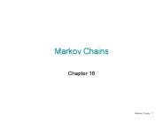 Markov Chains - 1