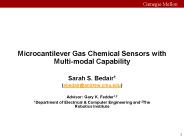 Microcantilever Gas Chemical Sensors with Multi-modal Capability