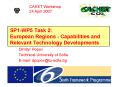 SP1WP5 Task 2: European Regions Capabilities and Relevant Technology Developments PowerPoint PPT Presentation