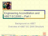 Background on ABET