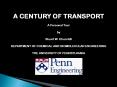 A CENTURY OF TRANSPORT PowerPoint PPT Presentation