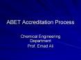 ABET Accreditation Process PowerPoint PPT Presentation