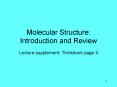 Molecular Structure: Introduction and Review PowerPoint PPT Presentation