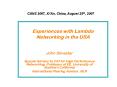 Experiences with Lambda Networking in the USA PowerPoint PPT Presentation