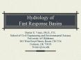 Hydrology of Fast Response Basins PowerPoint PPT Presentation