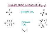 Straight chain Alkanes (CnH2n 2)