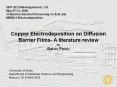 Copper Electrodeposition on Diffusion PowerPoint PPT Presentation