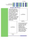 October 2007 News! PowerPoint PPT Presentation