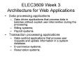 ELEC3609 Week 3 Architecture for Web Applications PowerPoint PPT Presentation