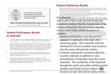 ASSESSING%20TEACHING%20METHODS%20FOR%20A%20COURSE%20IN%20NUMERICAL%20METHODS