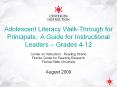 Adolescent%20Literacy%20Walk-Through%20for%20Principals:%20A%20Guide%20for%20Instructional%20Leaders%20 PowerPoint PPT Presentation