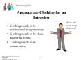Appropriate Clothing for an Interview PowerPoint PPT Presentation