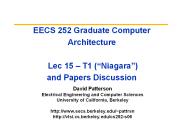 EECS 252 Graduate Computer Architecture  Lec 15 
