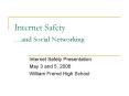 Internet Safety PowerPoint PPT Presentation