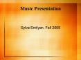 Music Presentation PowerPoint PPT Presentation