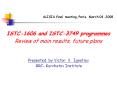 ALISIA final meeting, Paris, March 04, 2008 PowerPoint PPT Presentation