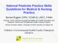 National Pesticide Practice Skills Guidelines for Medical PowerPoint PPT Presentation