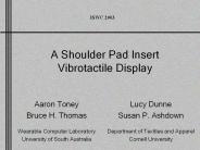 A Shoulder Pad Insert Vibrotactile Display