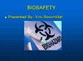 BIOSAFETY PowerPoint PPT Presentation