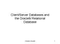 ClientServer Databases and the Oracle9i Relational Database PowerPoint PPT Presentation