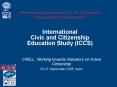 International Association for the Evaluation of Educational Achievement International Civic and Citi PowerPoint PPT Presentation